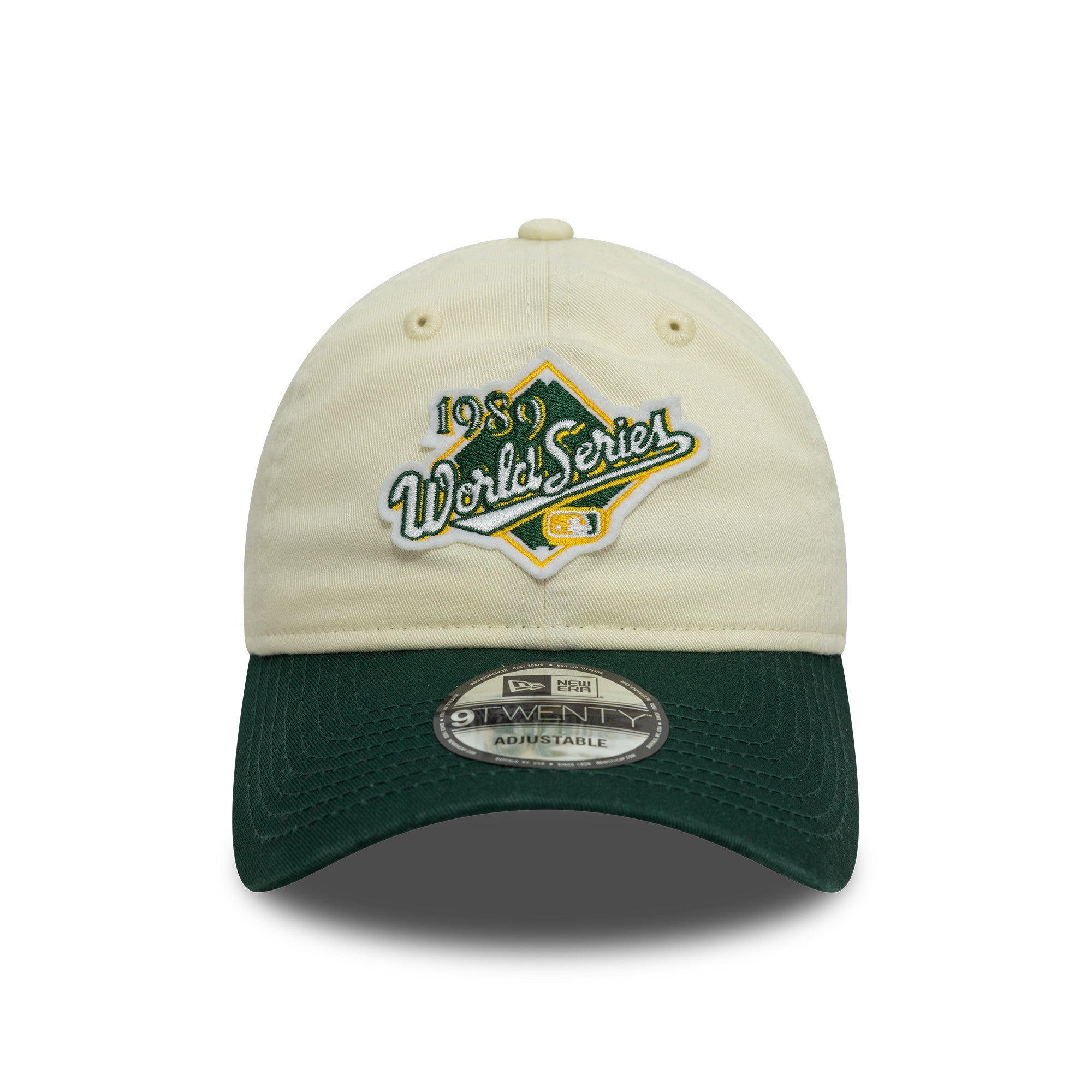 New Era - 9TWENTY - WS Patch - Oakland Athletics - Stone/Dark Green - Headz Up 