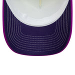 New Era -  NE Graphic - E-Frame Trucker Cap - Off White/Purple - Headz Up 