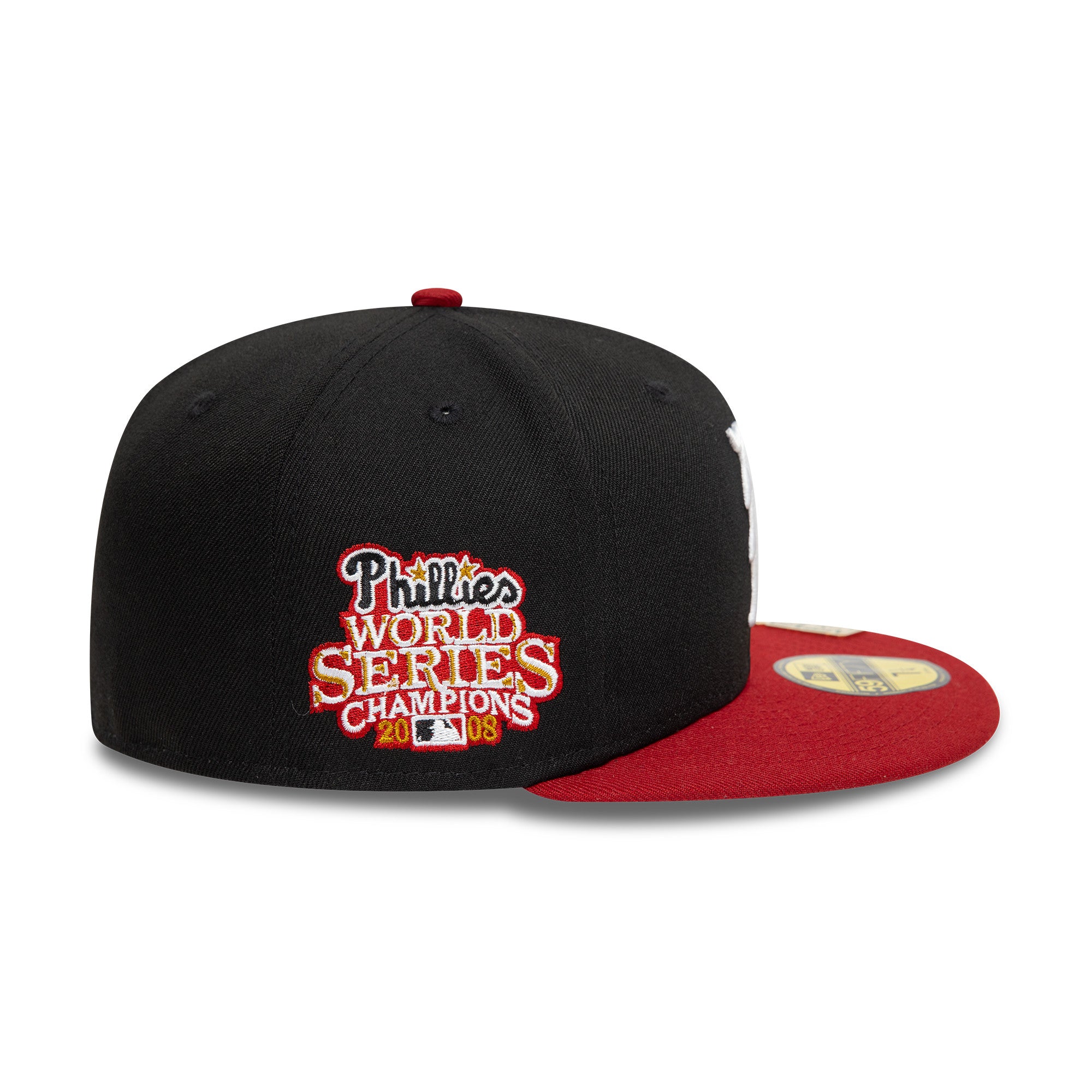 New Era - 59FIFTY Fitted -  Philadelphia Phillies - VISOR CLIP - Black/Red - Headz Up 