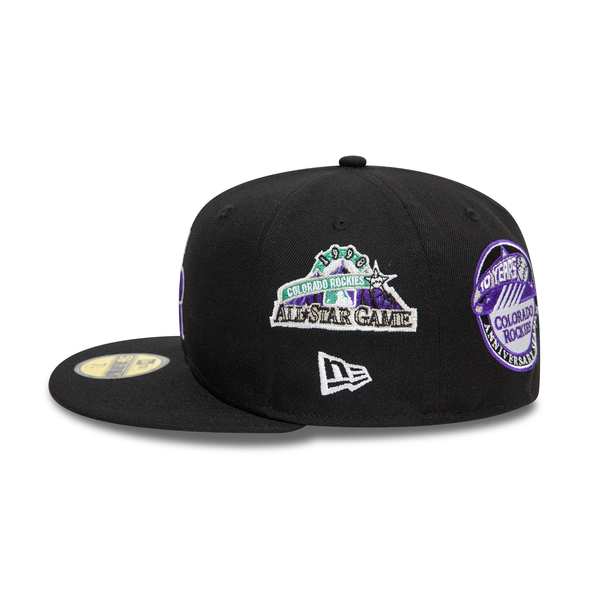 New Era - 59FIFTY Fitted Cap - MLB AOP - Colorado Rockies - Black - Headz Up 