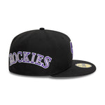 New Era - 59FIFTY Fitted Cap - MLB AOP - Colorado Rockies - Black - Headz Up 