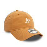 New Era - 9TWENTY - Mini Washed - Oakland Athletics - Dark Beige - Headz Up 