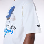New Era - MLB Script Graphic - T-Shirt  - Los Angeles Dodgers - Off White - Headz Up 