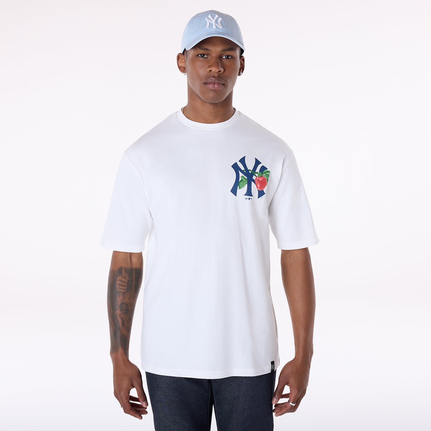 New Era - MLB Fruit Graphic - T-Shirt  - New York Yankees - Off White - Headz Up 