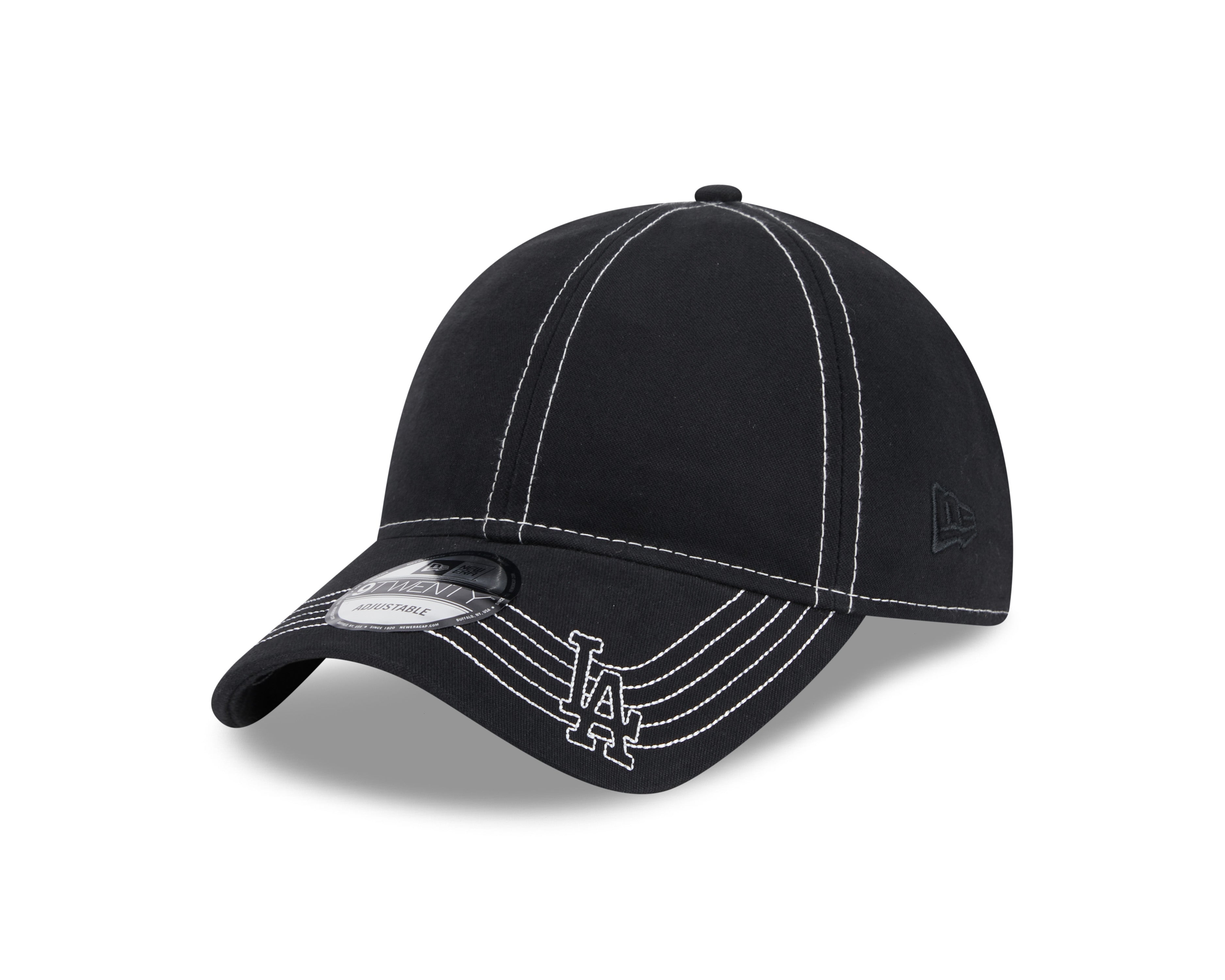 New Era - 9TWENTY - Contrast Stitch - Los Angeles Dodgers - Black - Headz Up 
