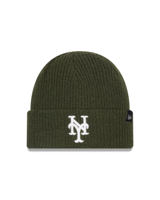 New Era - Merino Wool Beanie - New York Mets - Olive