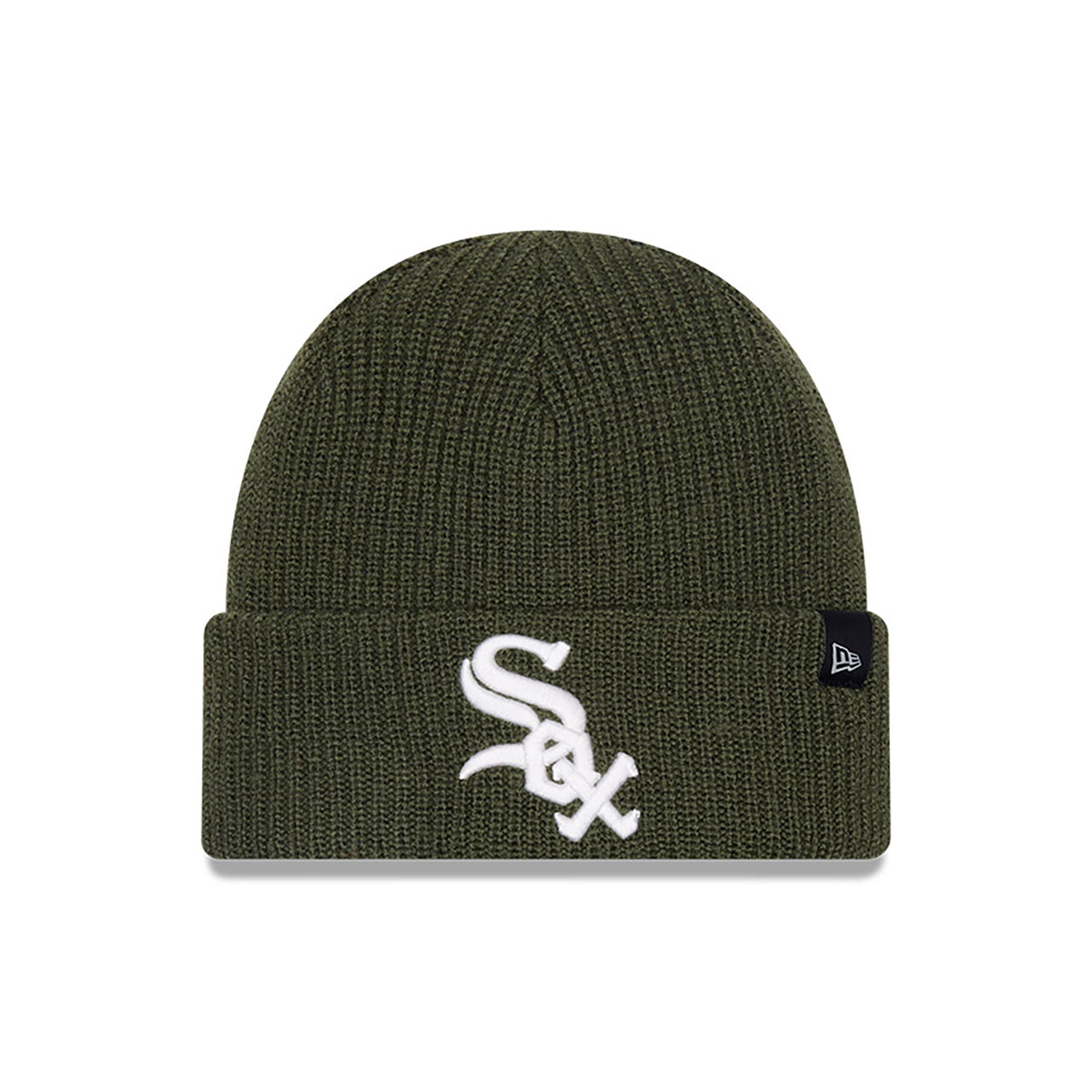 New Era - Merino Wool Beanie - Chicago White Sox - Olive - Headz Up 