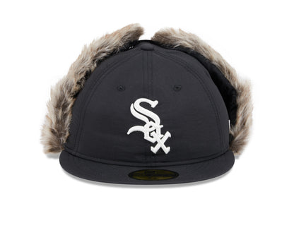 New Era - 59FIFTY Fitted Cap - WINTER DOGEAR - Chicago White Sox - Black