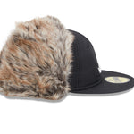 New Era - 59FIFTY Fitted Cap - WINTER DOGEAR - Atlanta Braves - Black - Headz Up 