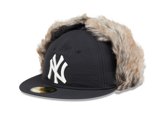 New Era - 59FIFTY Fitted Cap - WINTER DOGEAR - New York Yankees - Black