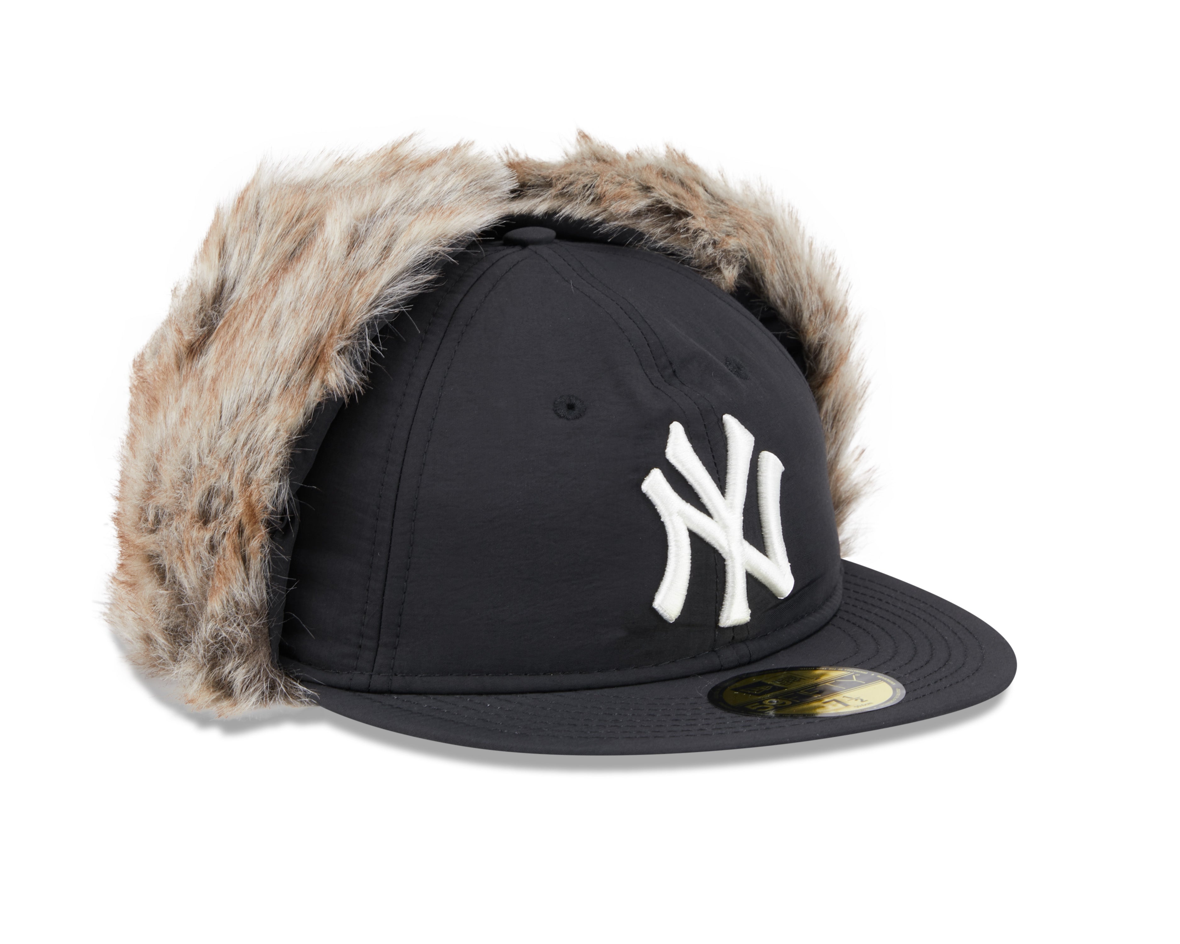 New Era - 59FIFTY Fitted Cap - WINTER DOGEAR - New York Yankees - Black - Headz Up 