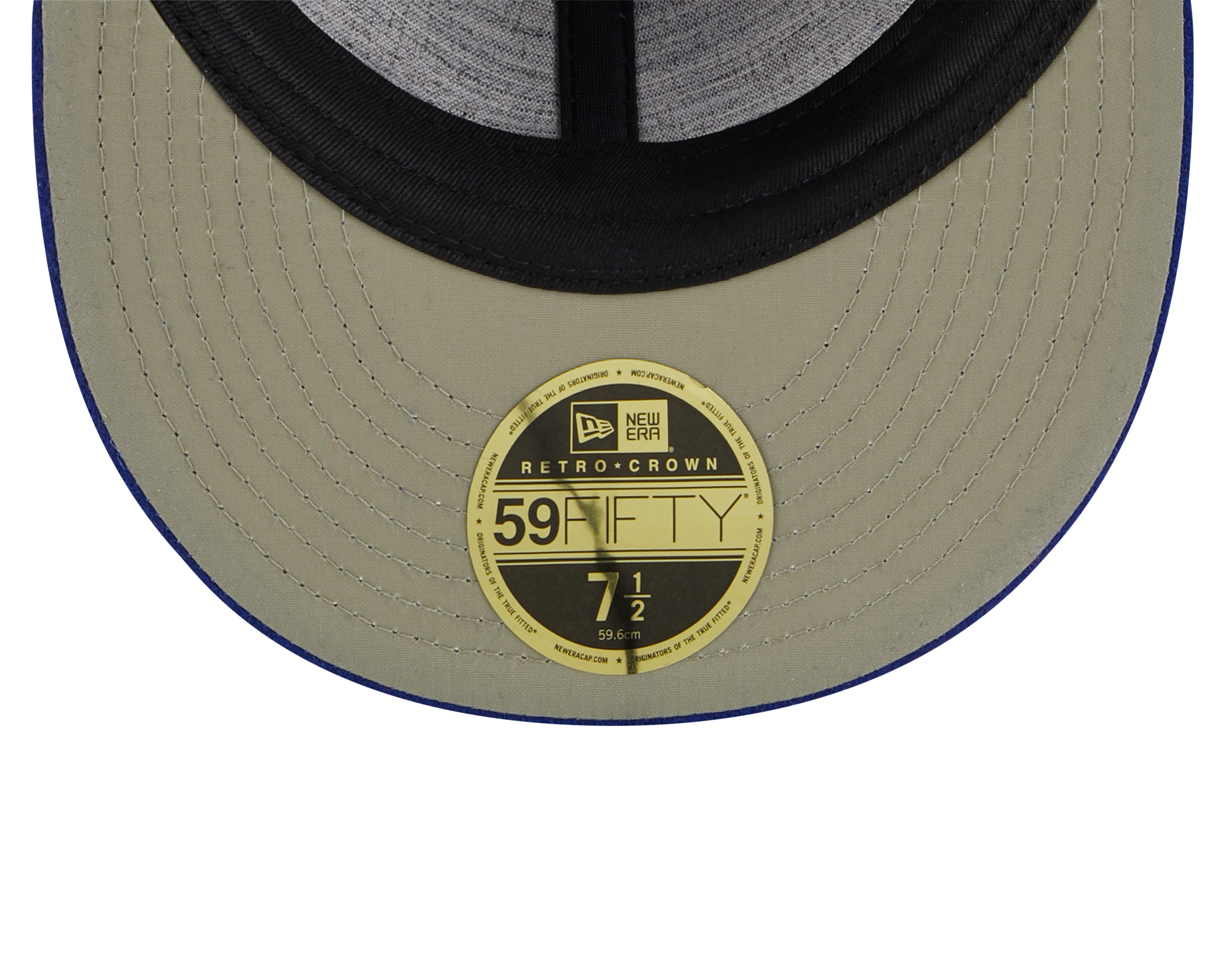 New Era - 59FIFTY  Retro Crown - WOOL - Los Angeles Dodgers - Dark Royal Blue - Headz Up 