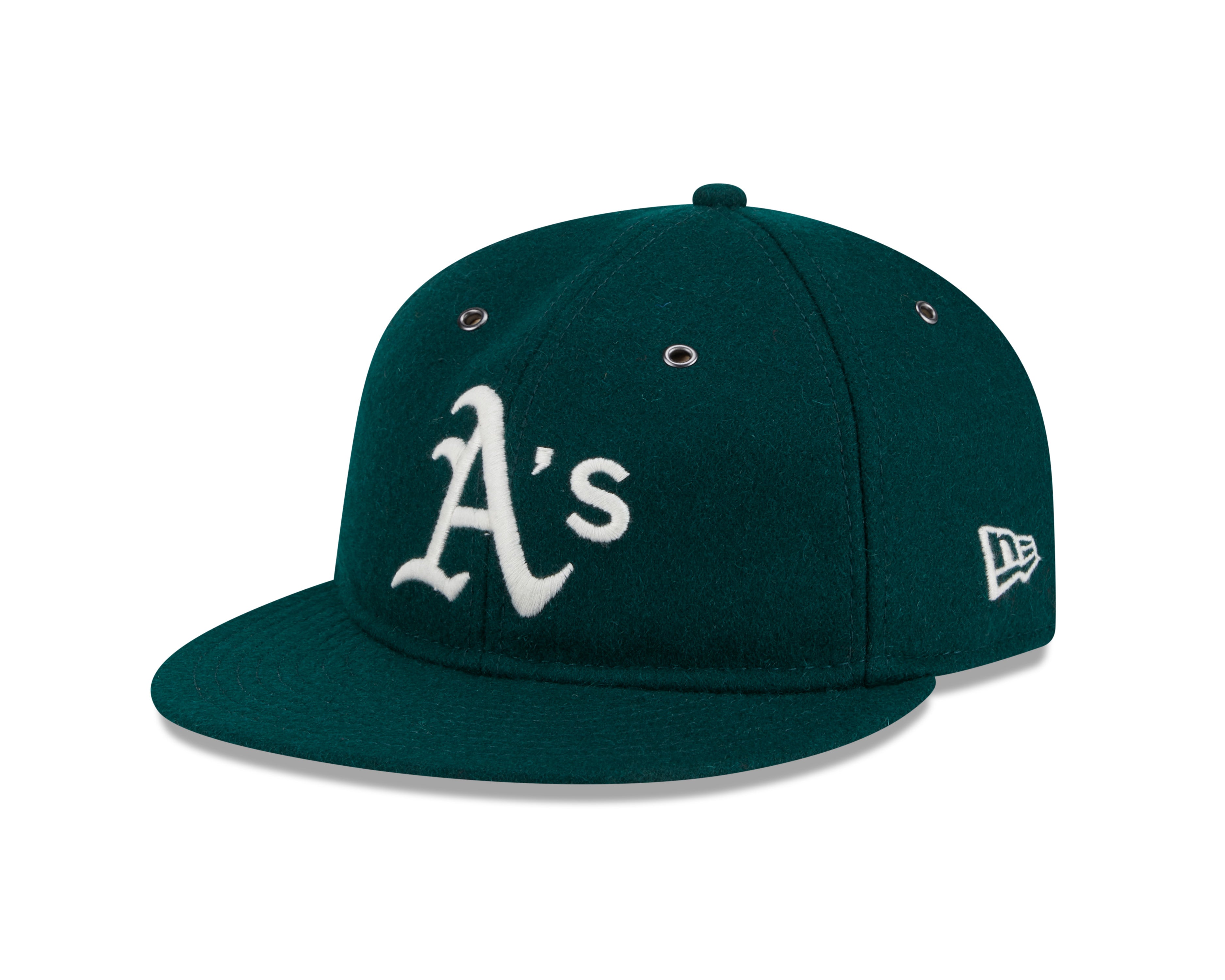 New Era - 59FIFTY  Retro Crown - WOOL - Oakland Athletics - Green - Headz Up 