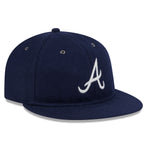 New Era - 59FIFTY  Retro Crown - WOOL - Atlanta Braves - Navy - Headz Up 