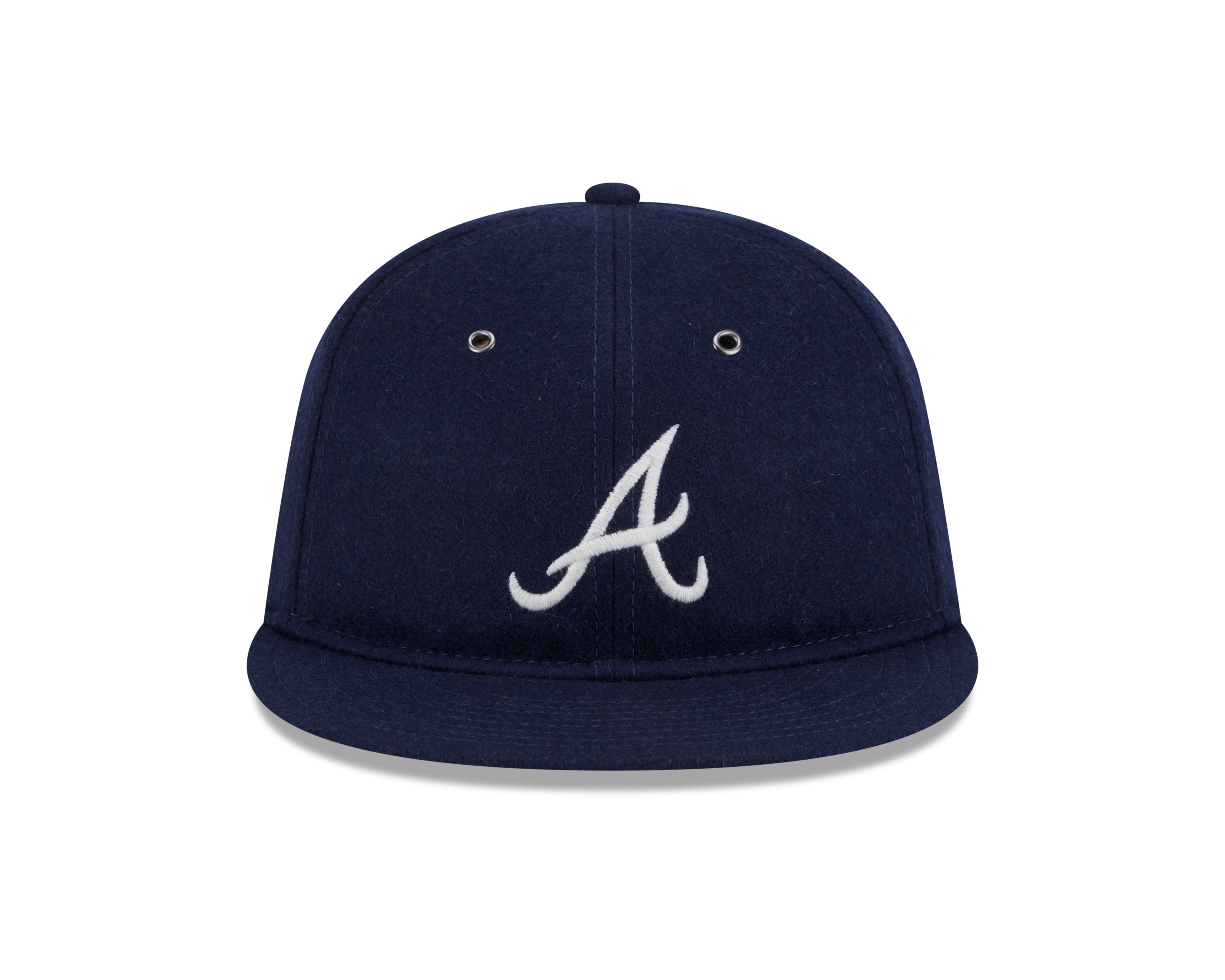 New Era - 59FIFTY  Retro Crown - WOOL - Atlanta Braves - Navy - Headz Up 