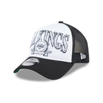 New Era - Los Angeles Kings - DISTRESSED Trucker Cap - White/Black - Headz Up 