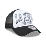 New Era - Los Angeles Kings - DISTRESSED Trucker Cap - White/Black - Headz Up 