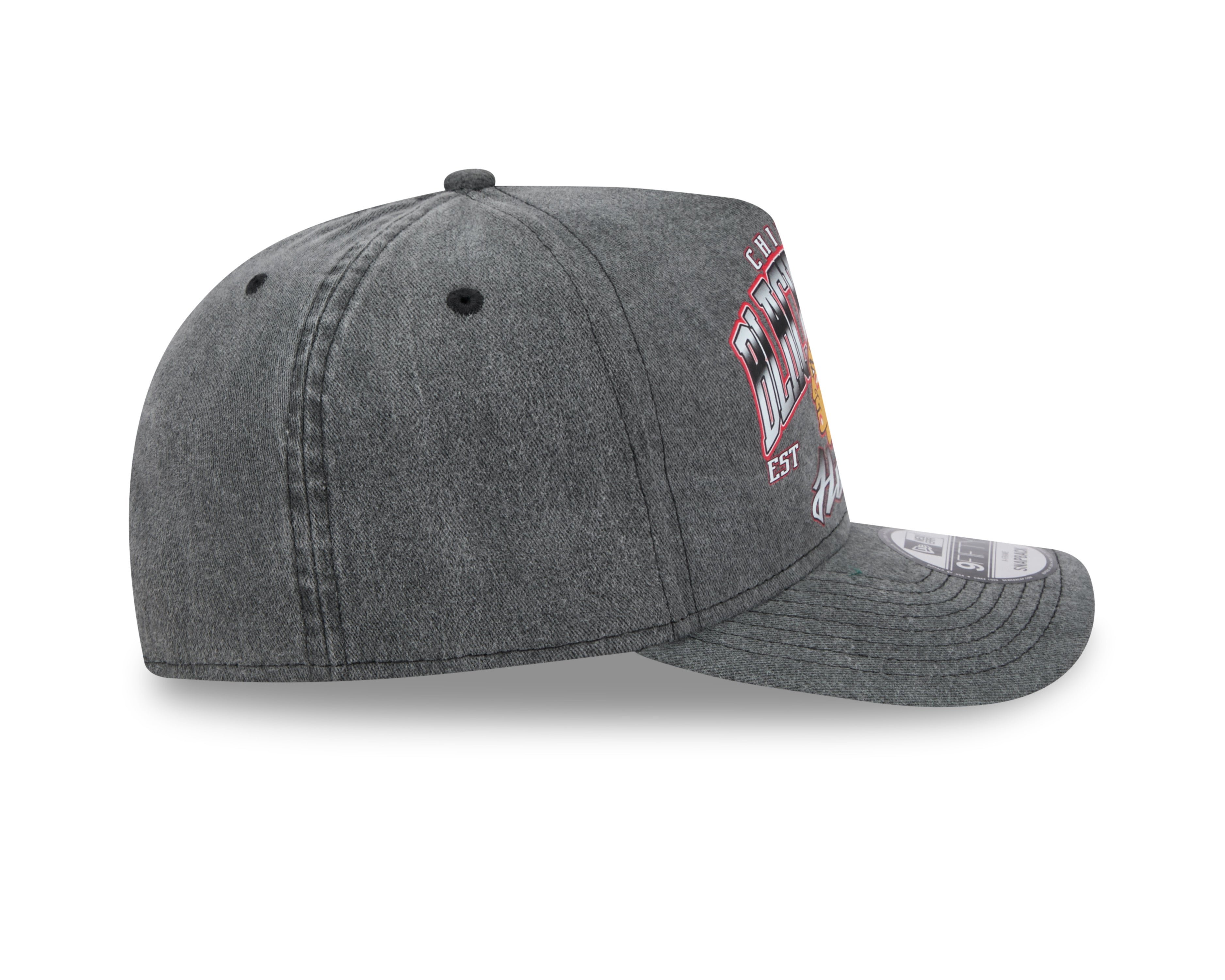New Era - 9FORTY A-Frame Washed Cap - Chicago Blackhawks - Black - Headz Up 