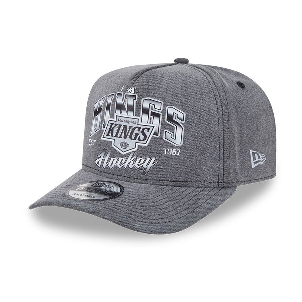 New Era - 9FORTY A-Frame Washed Cap - Los Angeles Kings - Black - Headz Up 