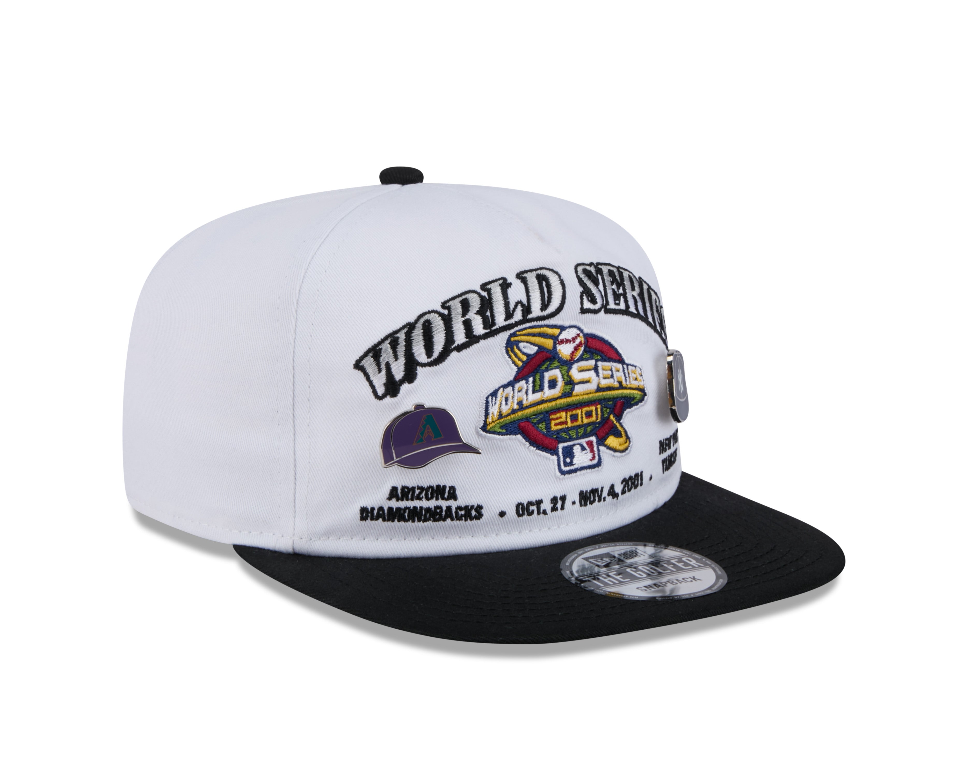 New Era - THE GOLFER Snapback - Arizona Diamondbacks VS New York Yankees - Champions Pin - White - Headz Up 
