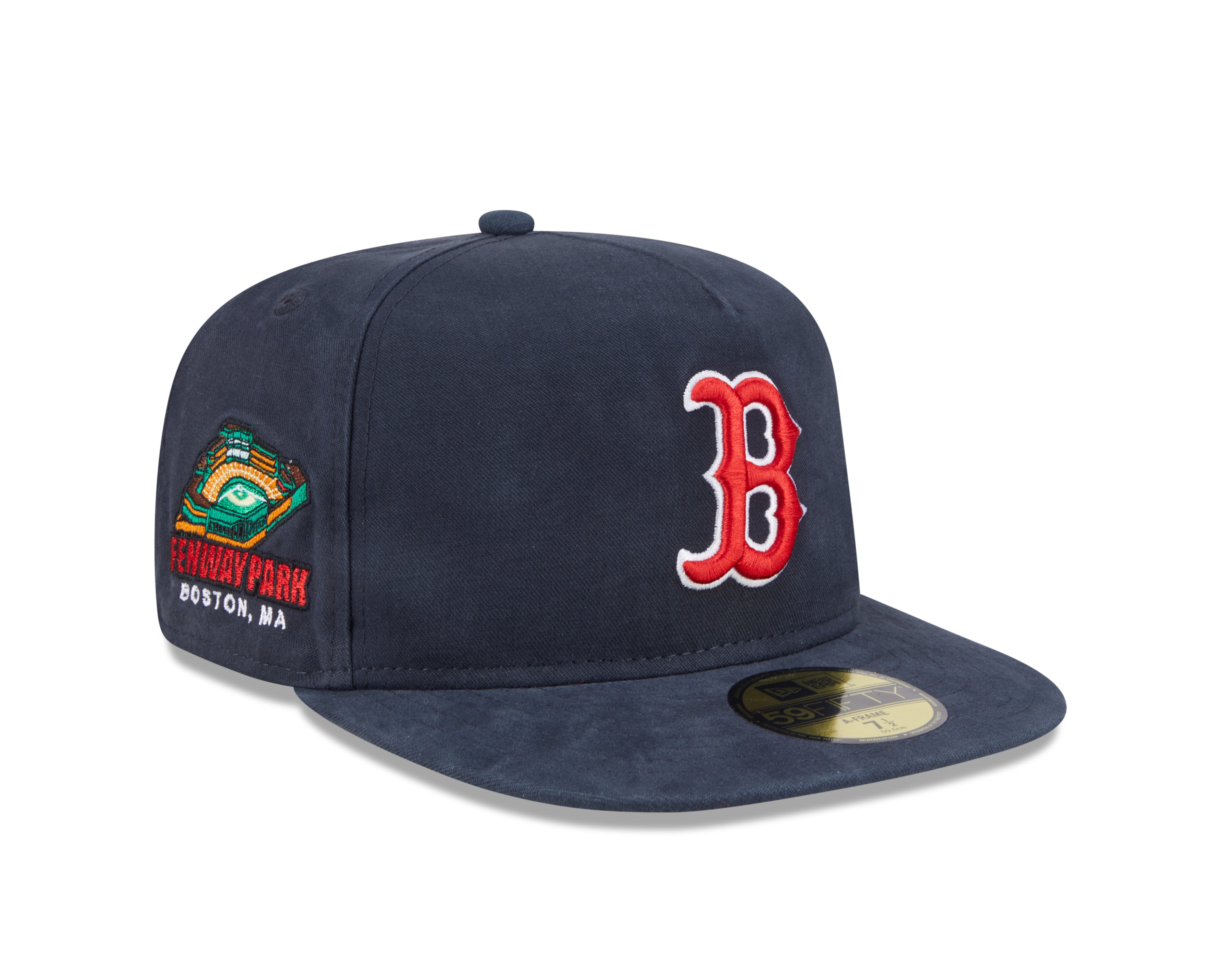 New Era - 59FIFTY Fitted A-Frame Cap - Championship Side Flag - Boston Red Sox - Navy - Headz Up 