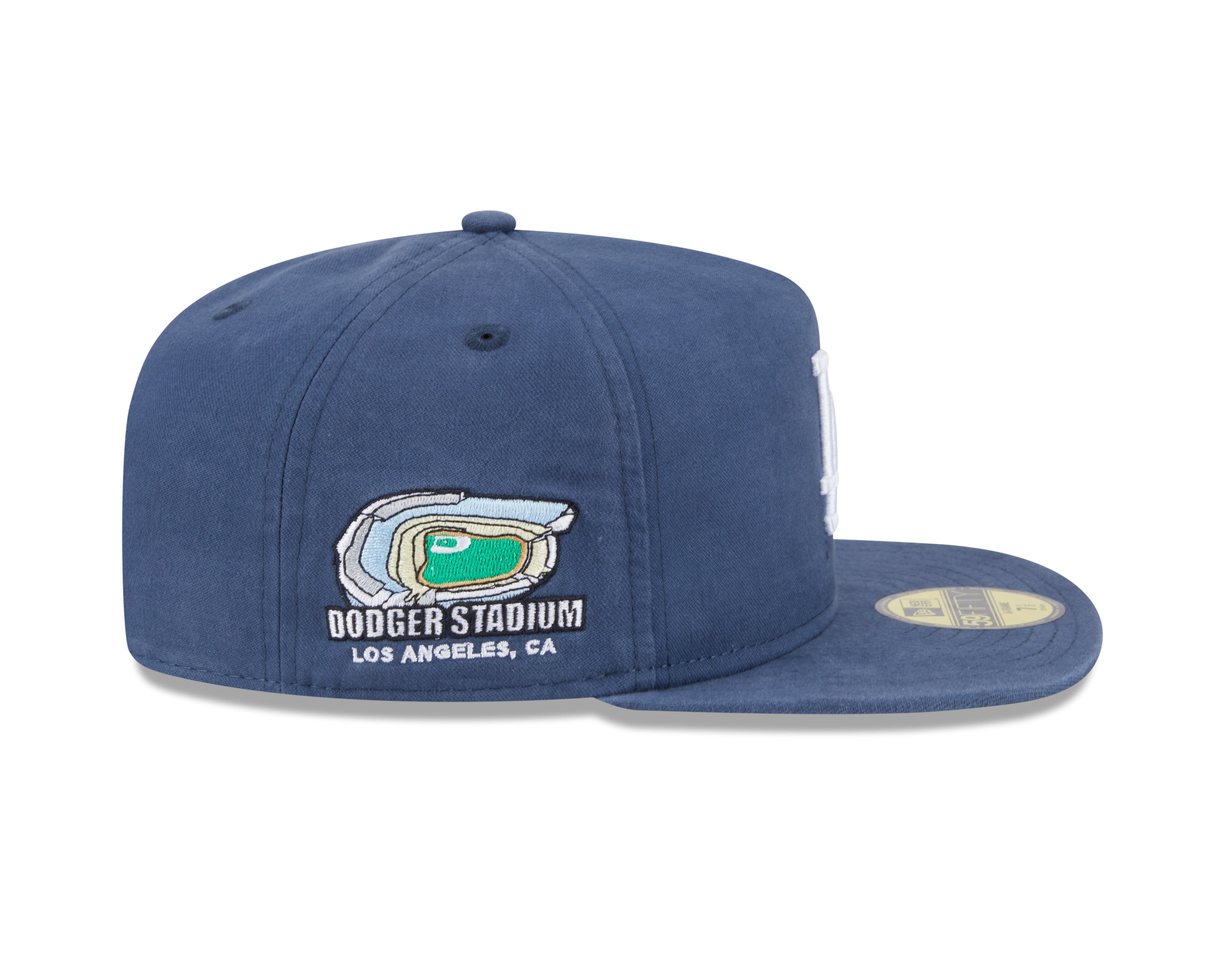 New Era - 59FIFTY Fitted A-Frame Cap - Championship Side Flag - Los Angeles Dodgers - Blue - Headz Up 