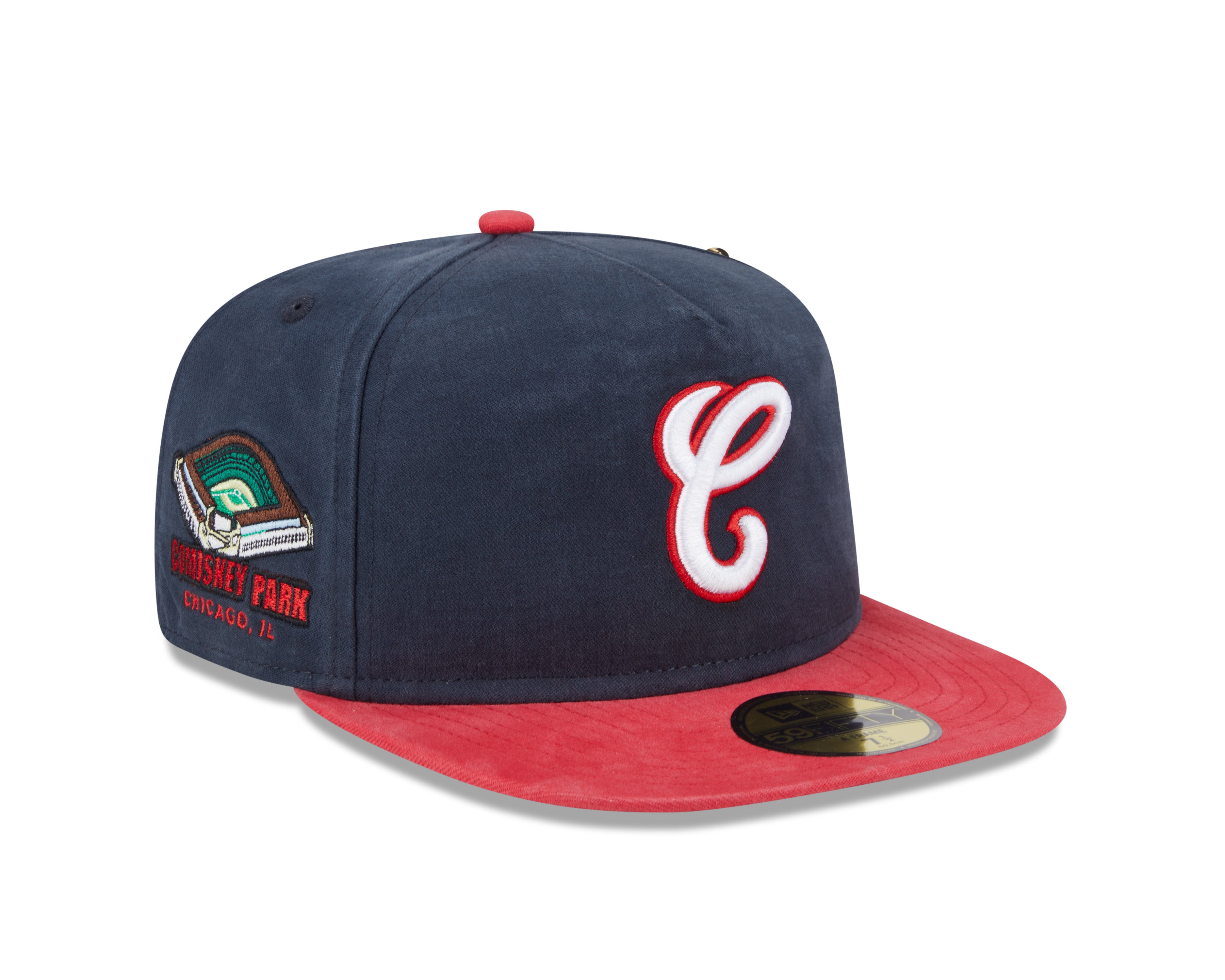 New Era - 59FIFTY Fitted A-Frame Cap - Championship Side Flag - Chicago White Sox - Navy - Headz Up 