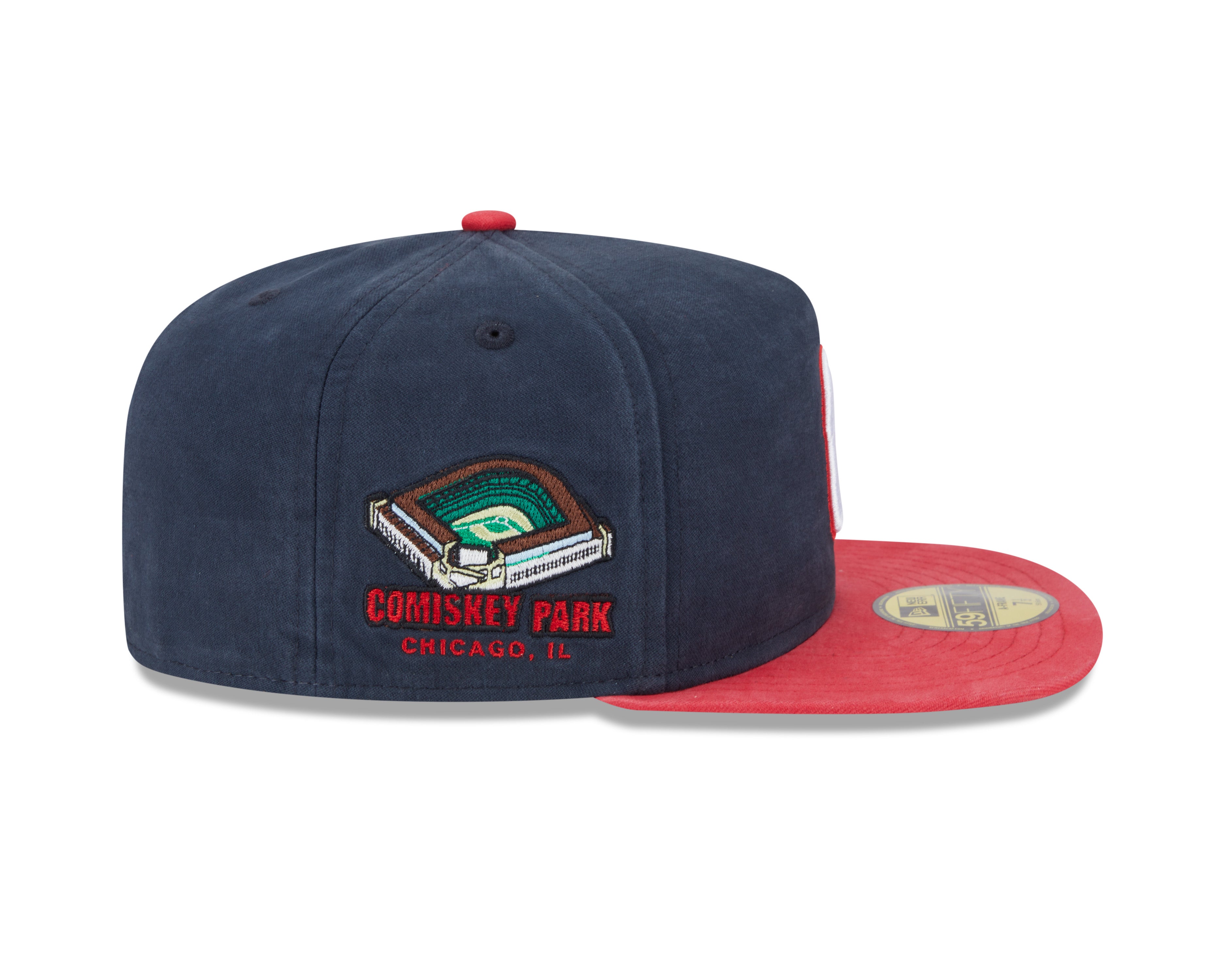 New Era - 59FIFTY Fitted A-Frame Cap - Championship Side Flag - Chicago White Sox - Navy - Headz Up 