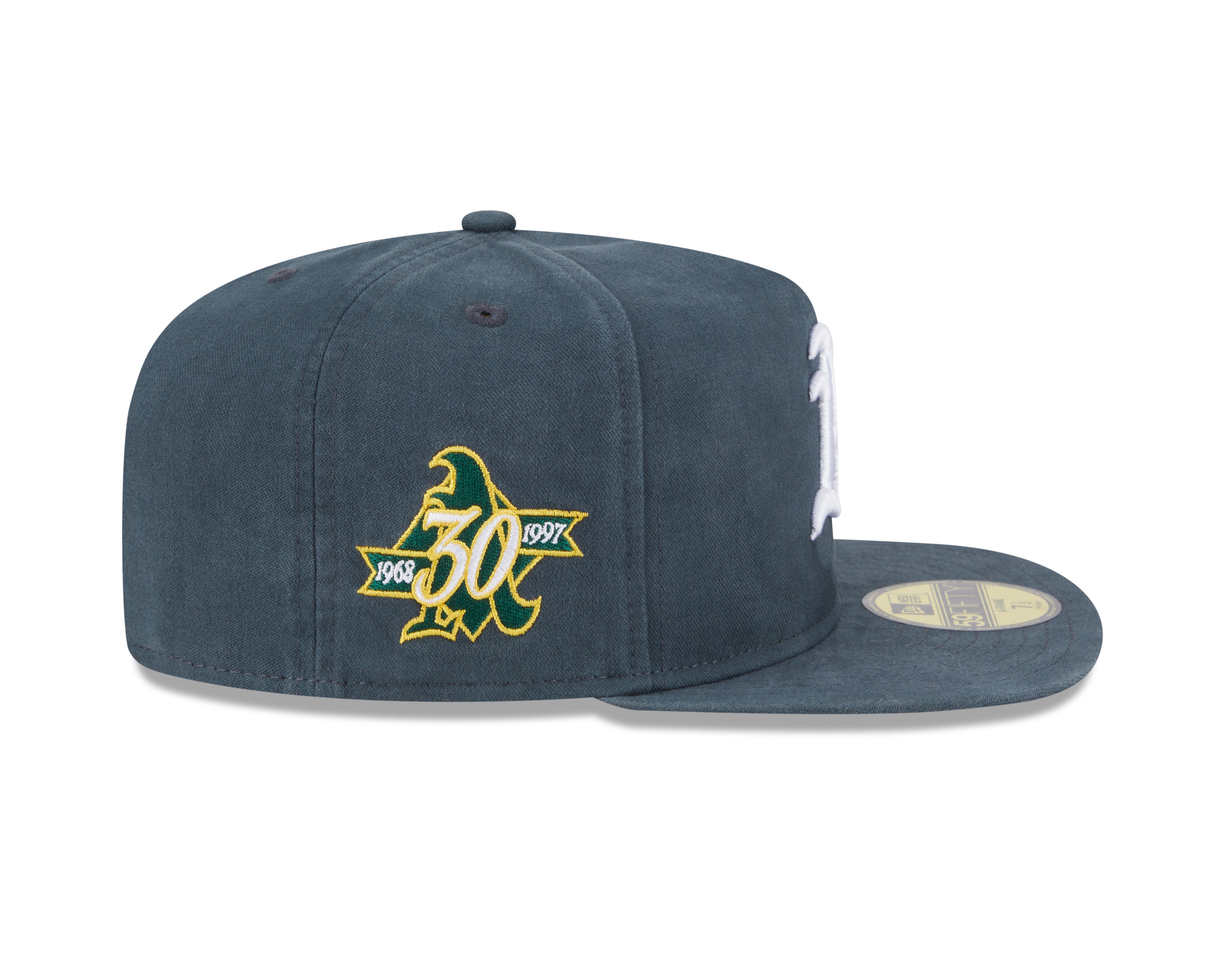 New Era - 59FIFTY Fitted A-Frame Cap - Championship Side Flag - Oakland Athletics - Green - Headz Up 