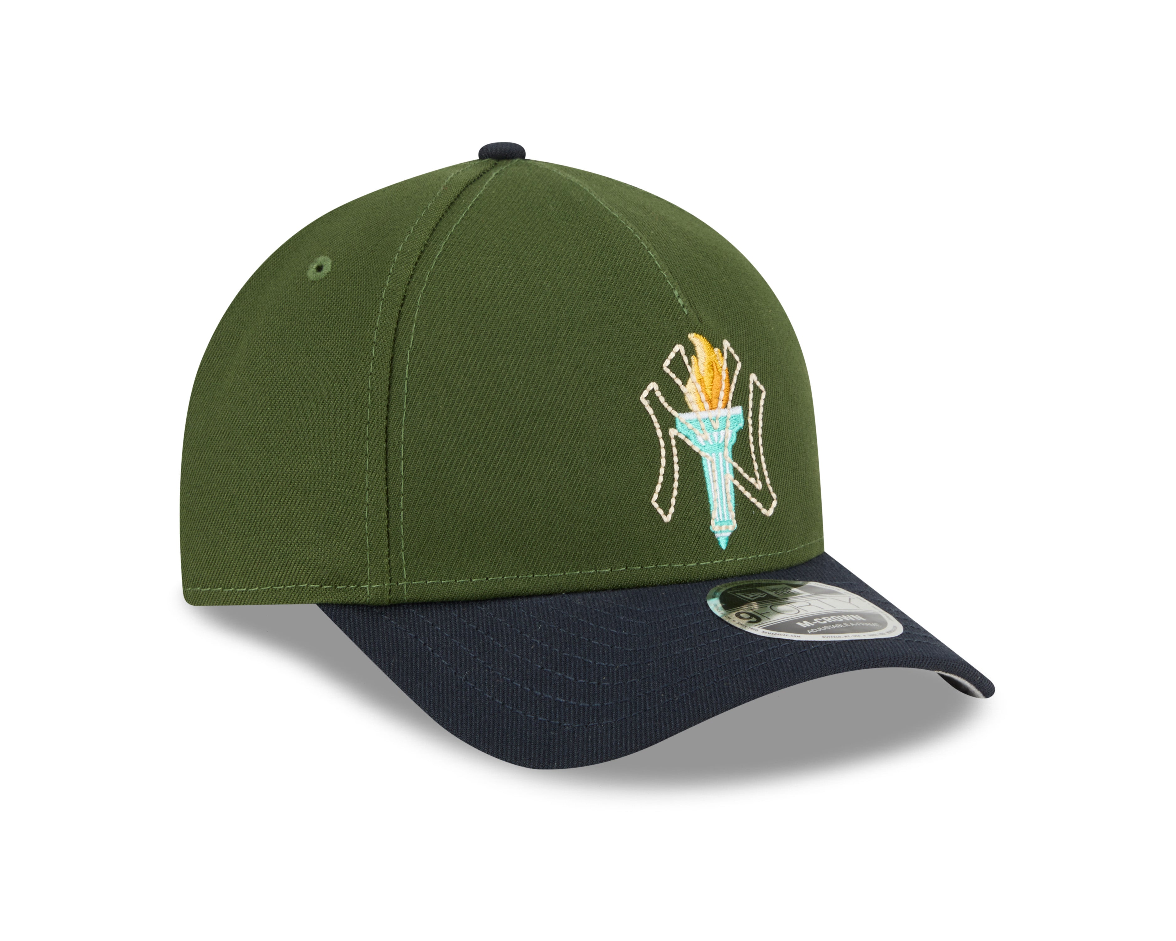 New Era - New York Yankees - 9forty M-Crown - A-Frame Cap - City Feature - Olive - Headz Up 