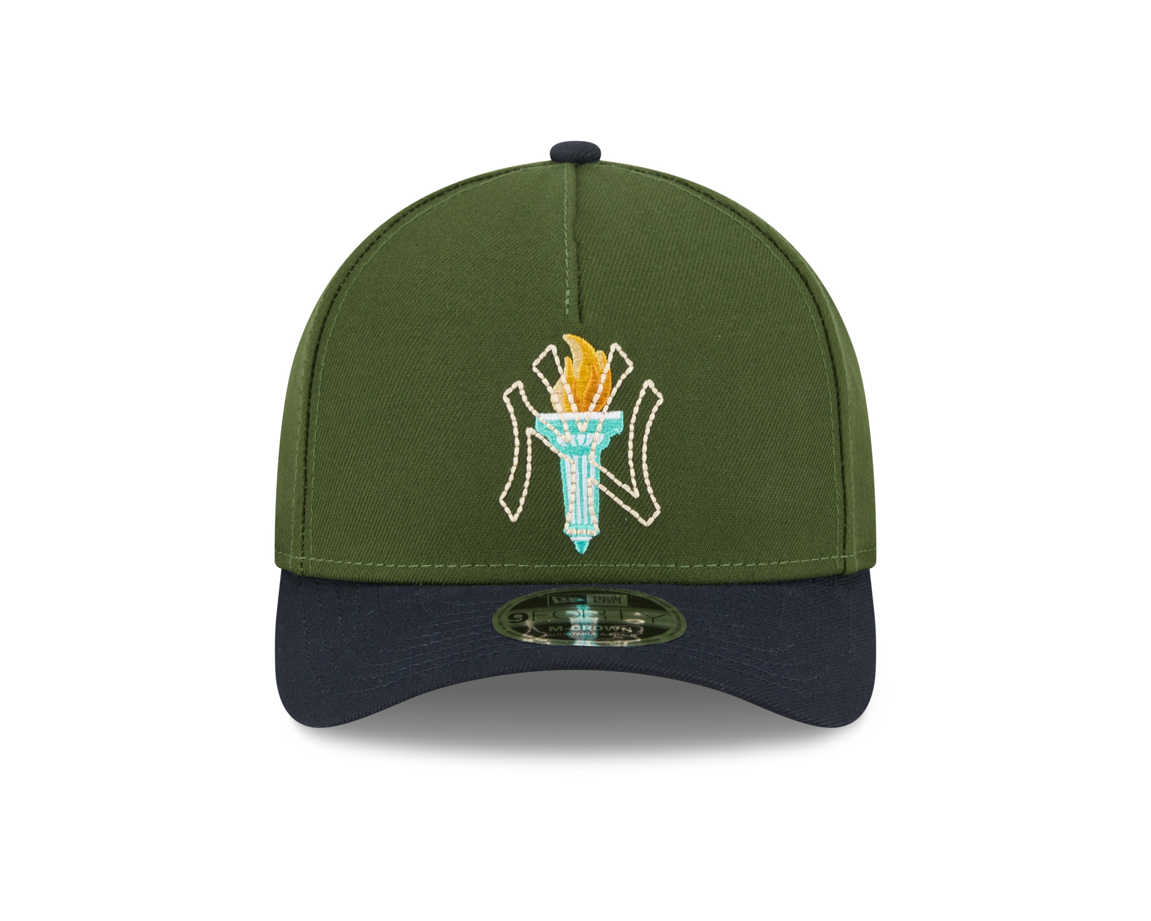 New Era - New York Yankees - 9forty M-Crown - A-Frame Cap - City Feature - Olive - Headz Up 