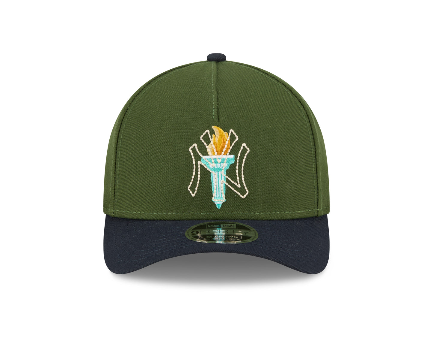 New Era - New York Yankees - 9forty M-Crown - A-Frame Cap - City Feature - Olive - Headz Up 