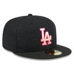 New Era - 59FIFTY Fitted Cap - TONAL KOI - Los Angeles Dodgers - Black/Pink UV - Headz Up 
