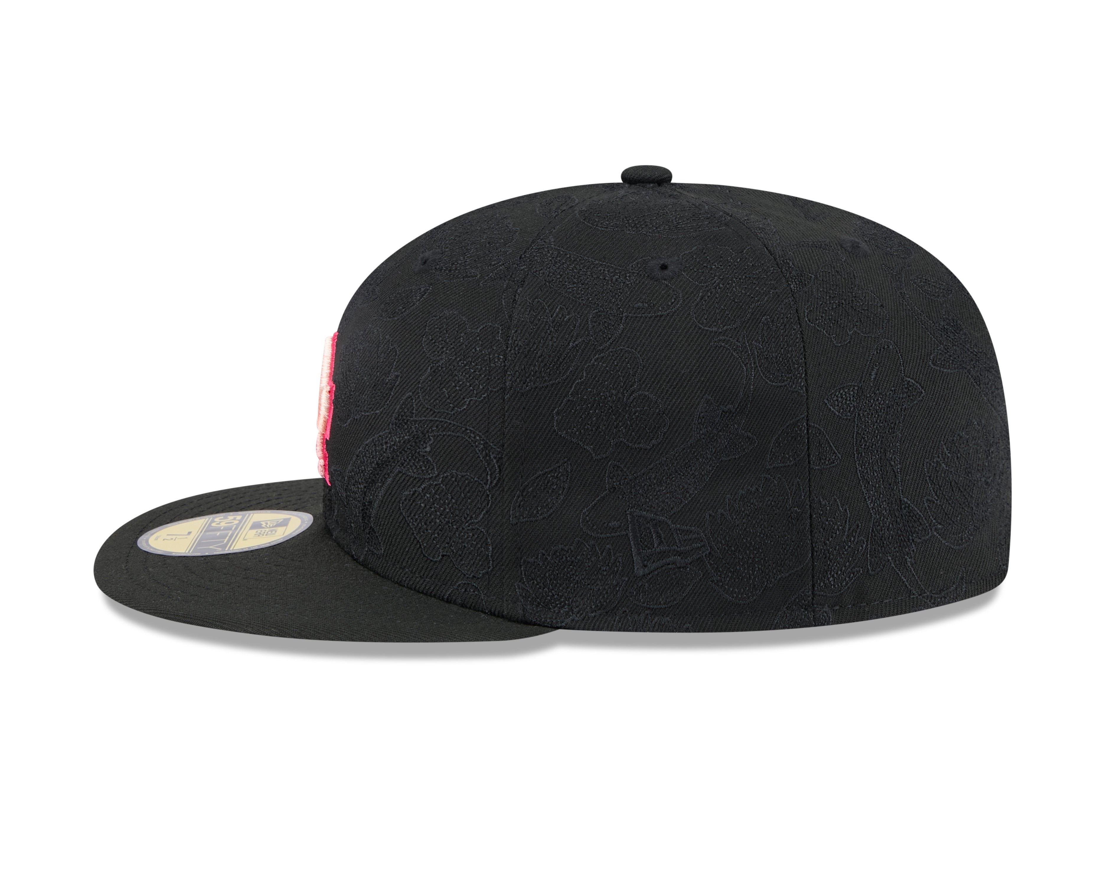 New Era - 59FIFTY Fitted Cap - TONAL KOI - Los Angeles Dodgers - Black/Pink UV - Headz Up 