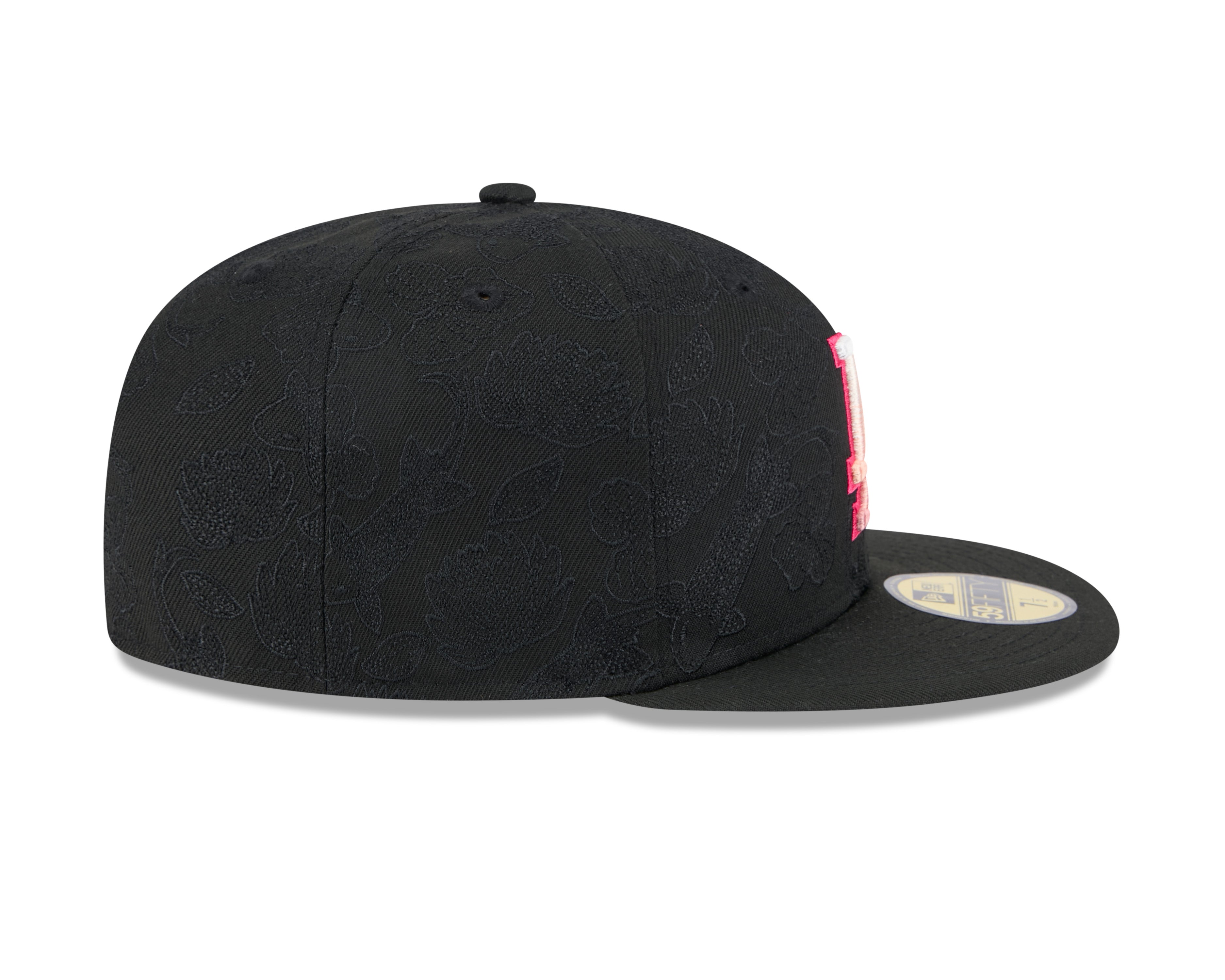 New Era - 59FIFTY Fitted Cap - TONAL KOI - Los Angeles Dodgers - Black/Pink UV - Headz Up 
