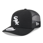 New Era 9SEVENTY Stretch Mesh snapback cap med Chicago White Sox logo, sort og hvid mesh design, afslappet baseball cap stil