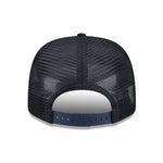 Sort New Era 9SEVENTY Stretch Mesh snapback kasket med Atlanta Braves logo, justeret pasform og luftigt mesh-materiale.