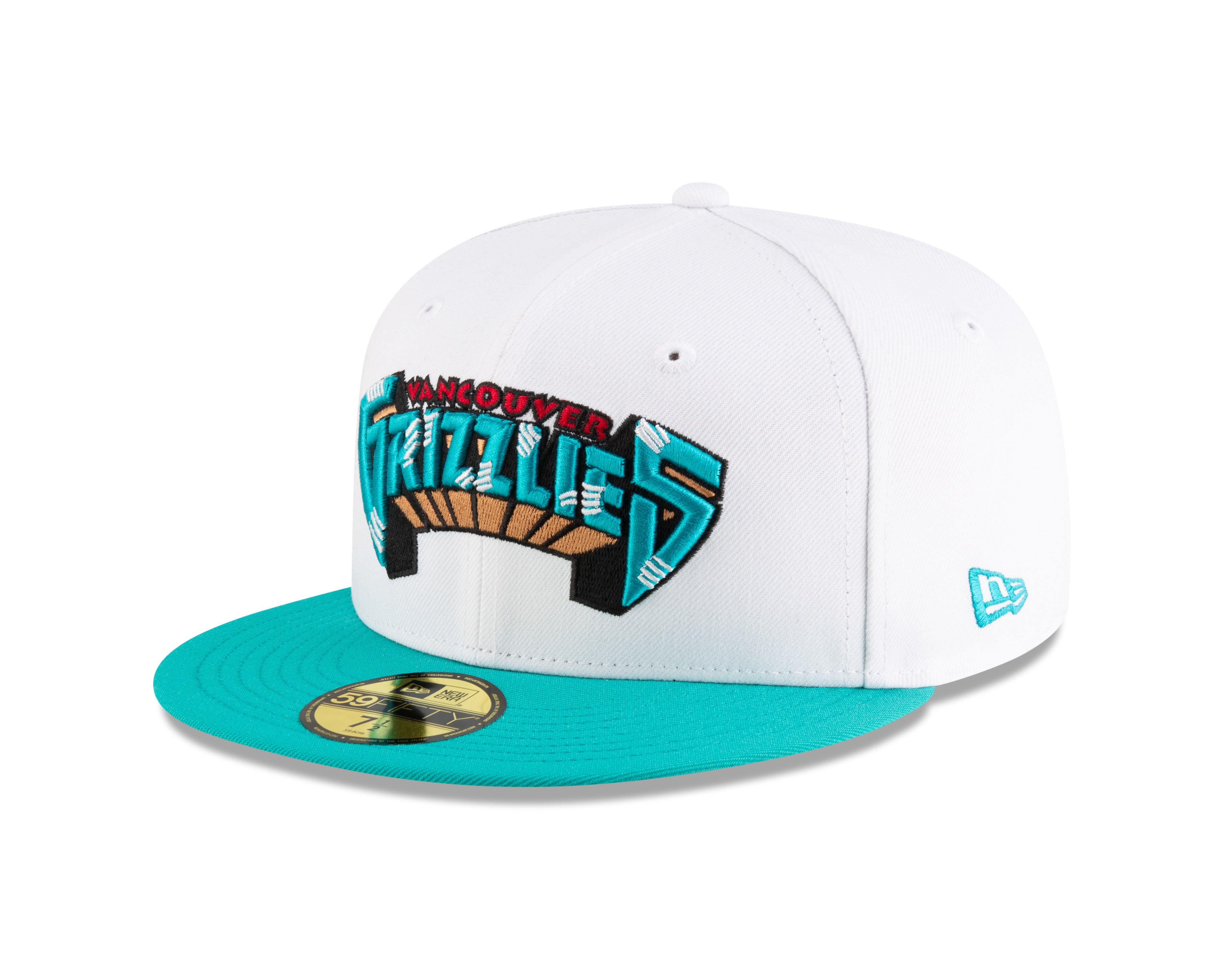 New Era - NBA Classics - 59FIFTY Fitted - Memphis Grizzlies - White/Teal - Headz Up 