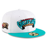 New Era - NBA Classics - 59FIFTY Fitted - Memphis Grizzlies - White/Teal - Headz Up 