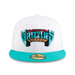 New Era - NBA Classics - 59FIFTY Fitted - Memphis Grizzlies - White/Teal - Headz Up 