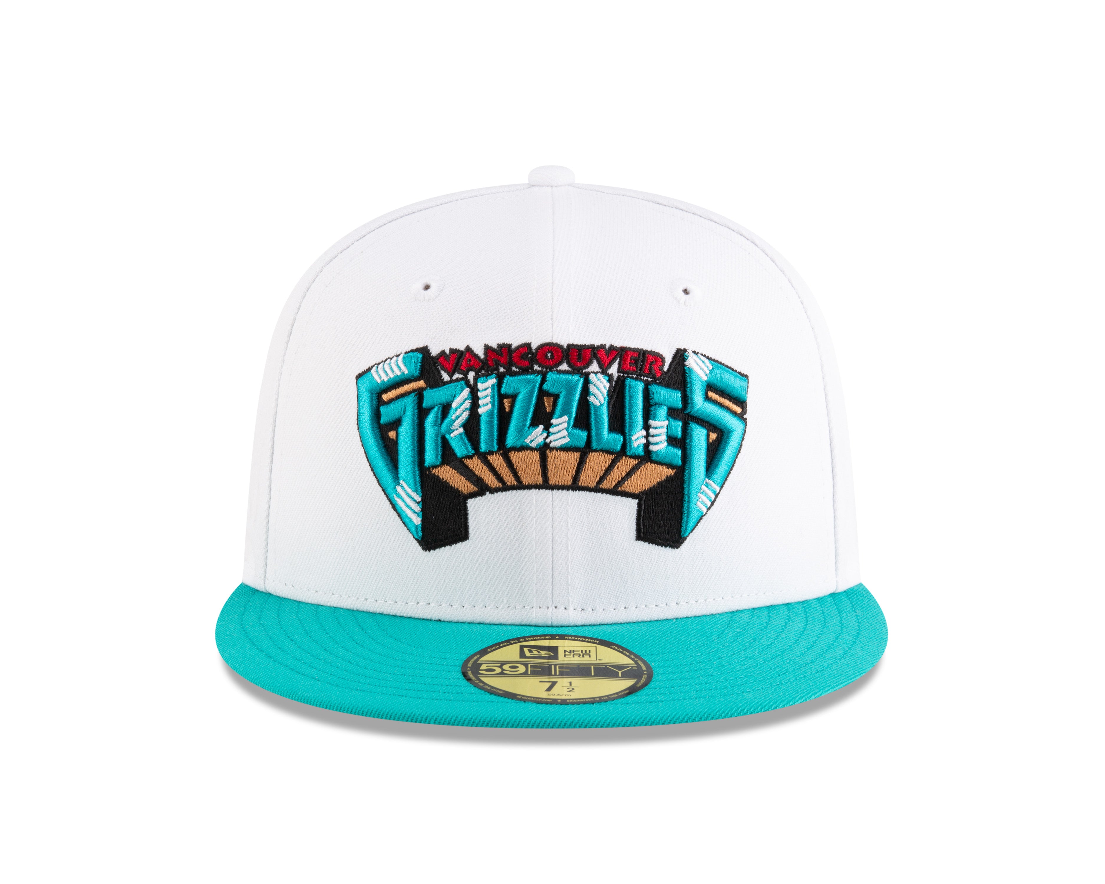 New Era - NBA Classics - 59FIFTY Fitted - Memphis Grizzlies - White/Teal - Headz Up 
