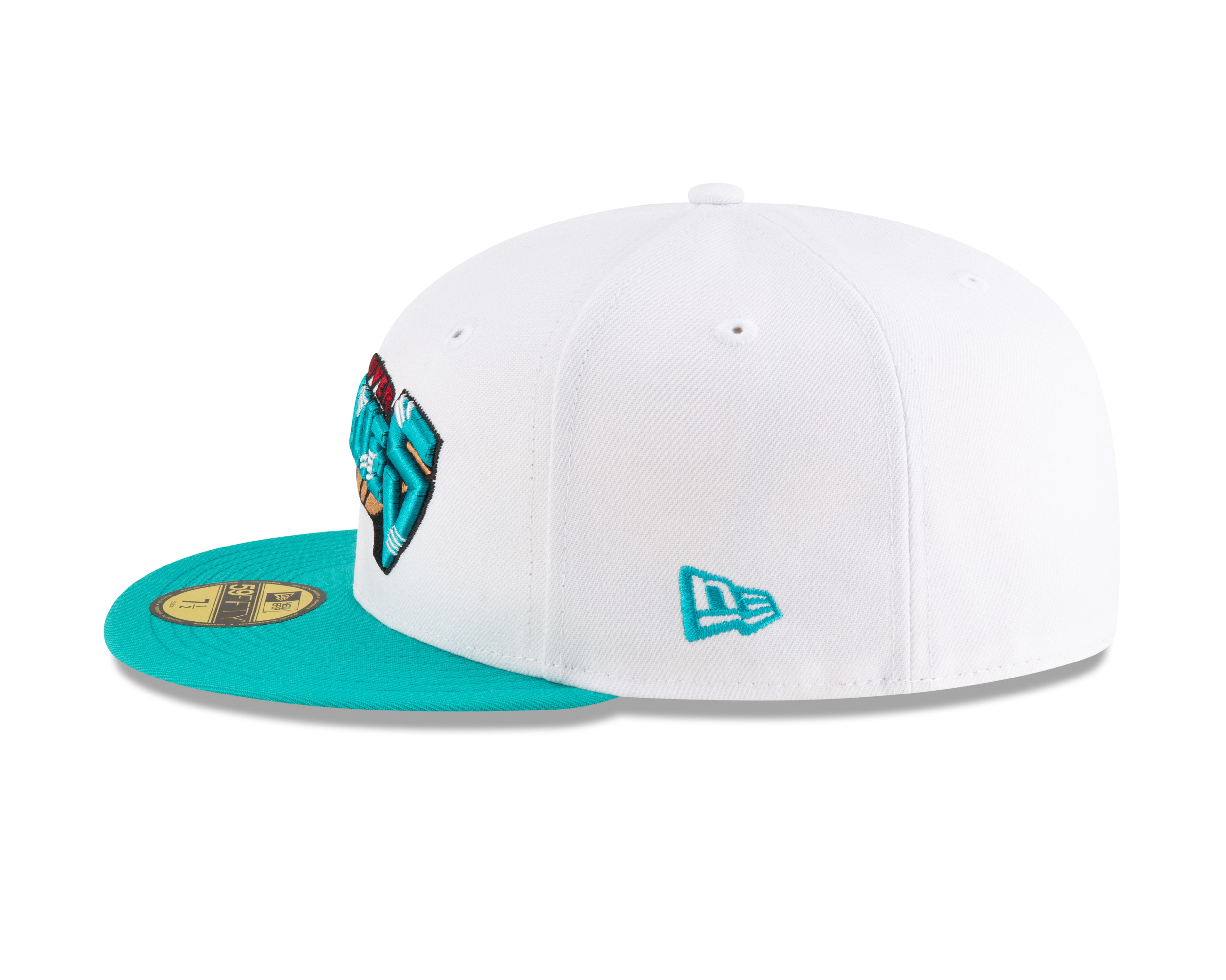 New Era - NBA Classics - 59FIFTY Fitted - Memphis Grizzlies - White/Teal - Headz Up 