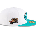 New Era - NBA Classics - 59FIFTY Fitted - Memphis Grizzlies - White/Teal - Headz Up 