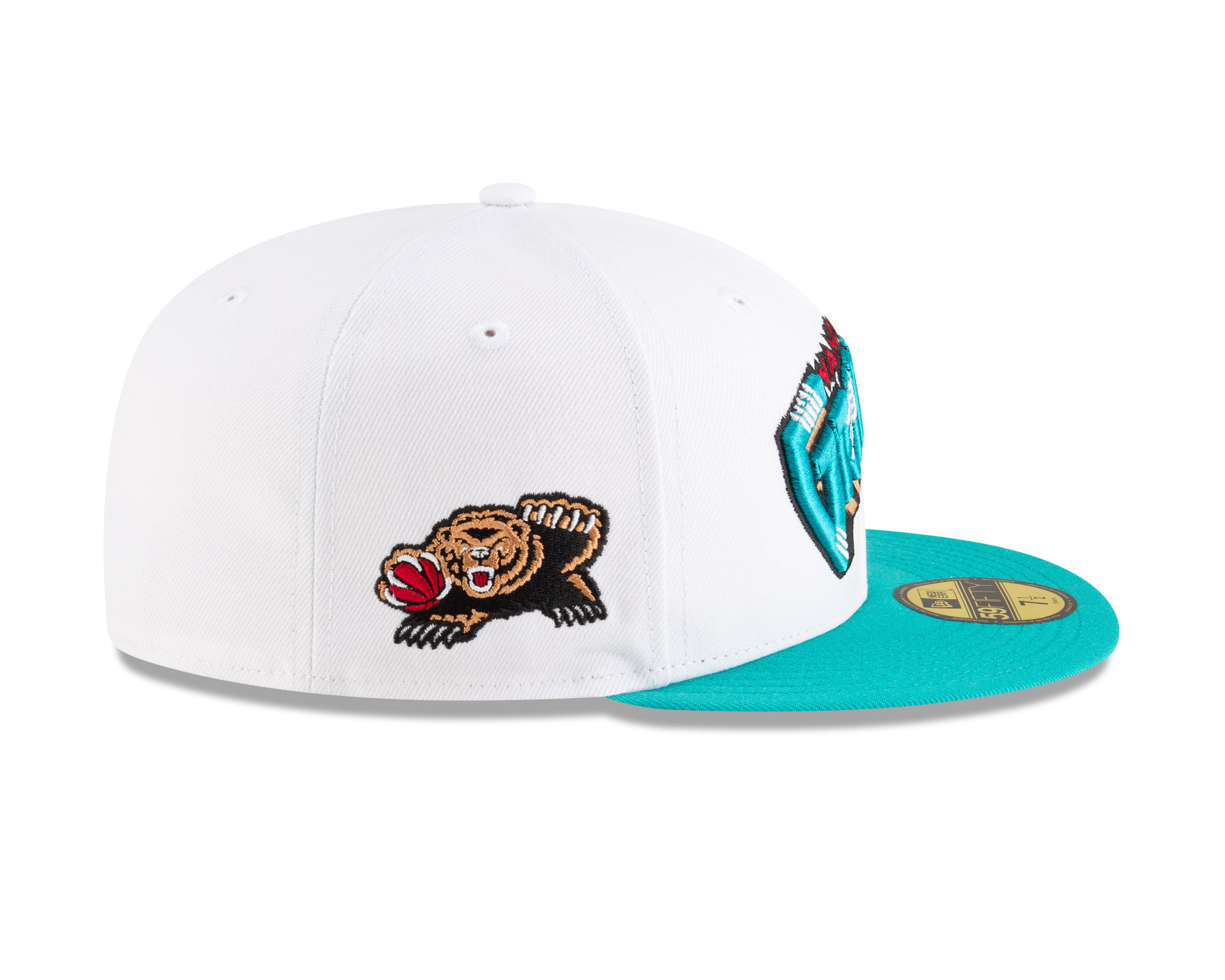 New Era - NBA Classics - 59FIFTY Fitted - Memphis Grizzlies - White/Teal - Headz Up 