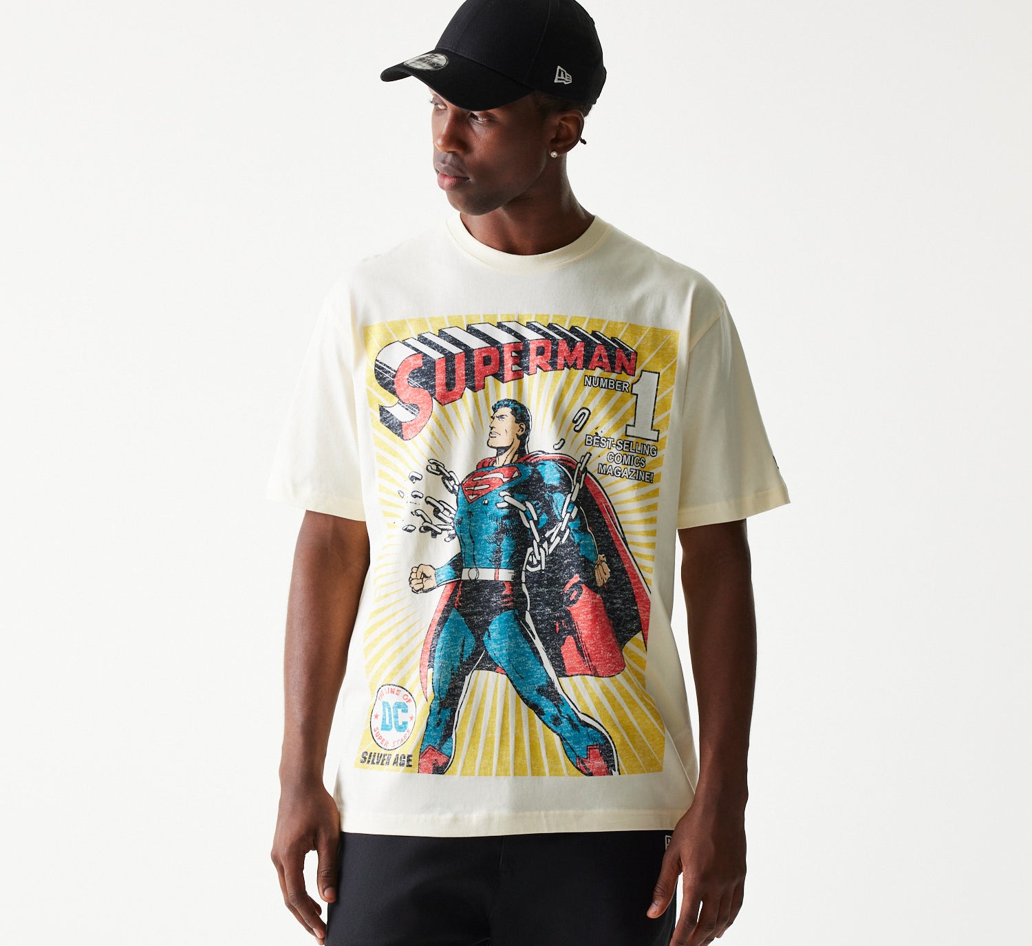 New Era - DC Anniversary - SUPERMAN - T-Shirt - Off White - Headz Up 
