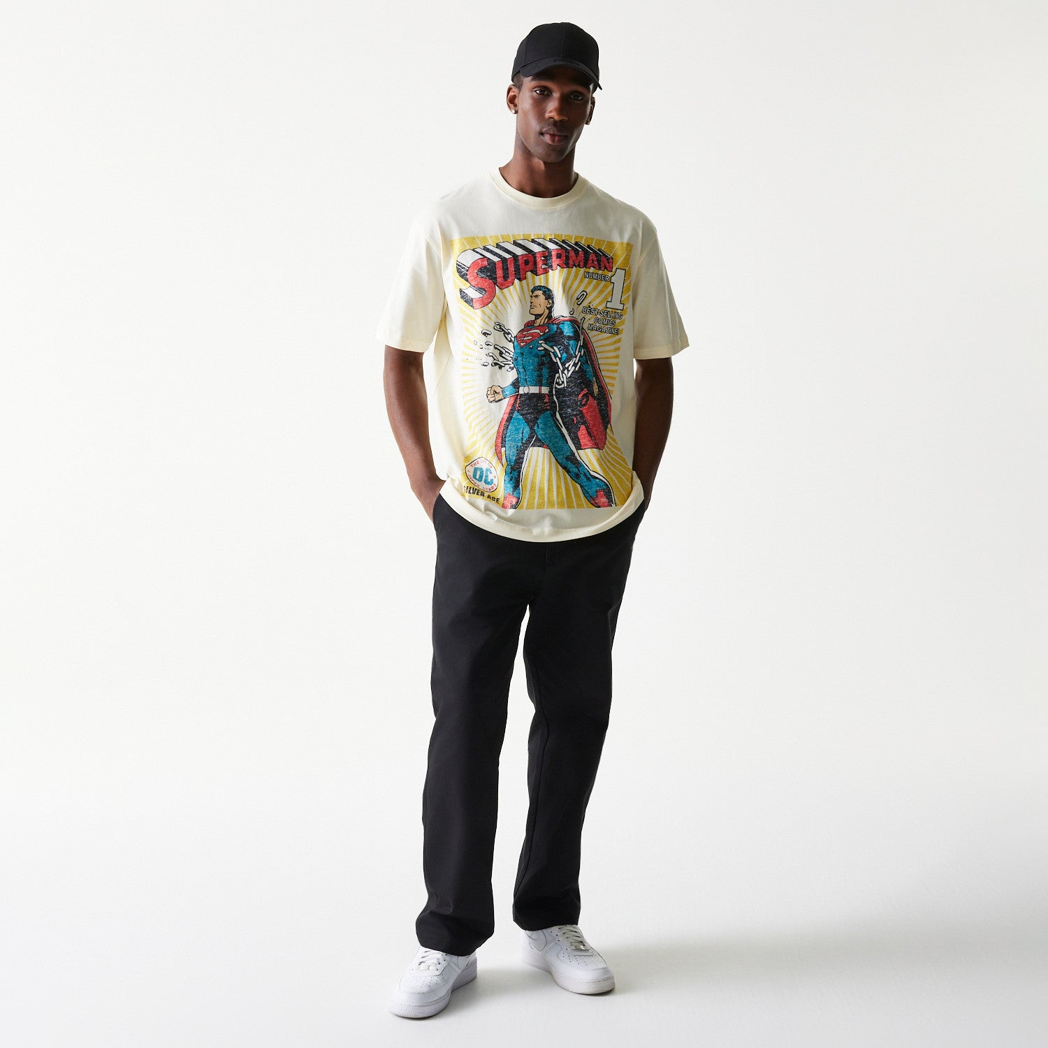 New Era - DC Anniversary - SUPERMAN - T-Shirt - Off White - Headz Up 