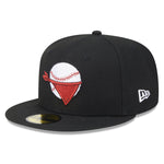 New Era - 59fifty Fitted - MiLB - AC Perf - Quad City River Bandits - Black - Headz Up 