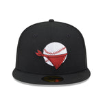 New Era - 59fifty Fitted - MiLB - AC Perf - Quad City River Bandits - Black - Headz Up 