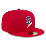 New Era - 59fifty Fitted - MiLB - AC Perf - Spokane Indians - Scarlet - Headz Up 