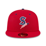New Era - 59fifty Fitted - MiLB - AC Perf - Spokane Indians - Scarlet - Headz Up 